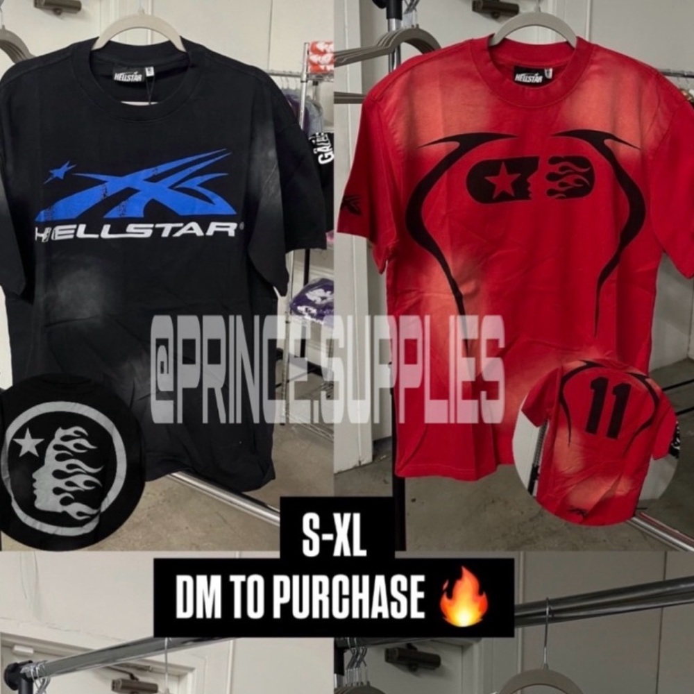 Black and Red Graphic T-Shirts